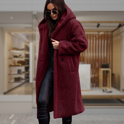 Women’s Teddy Long Overcoat | Akira