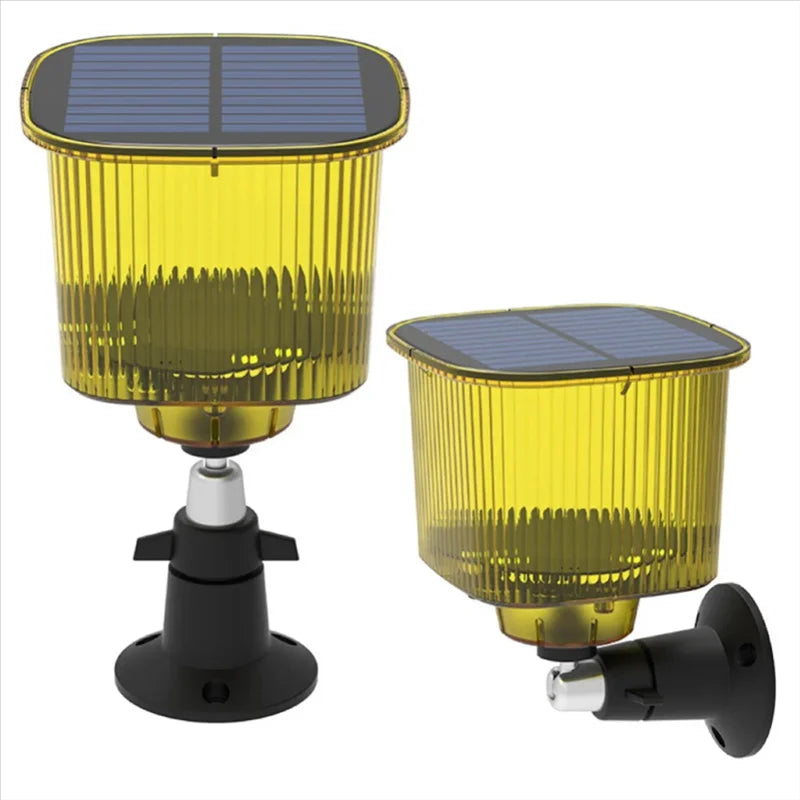 Motion Sensor Bird Repeller with 110dB Alarm and Strobe Light