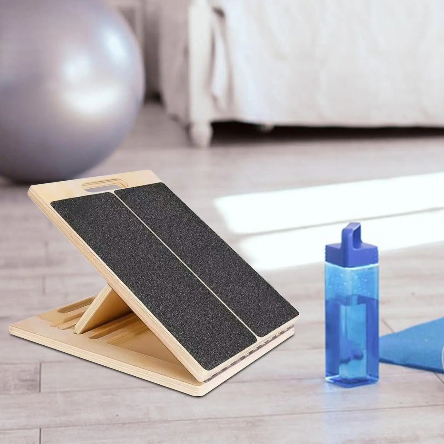 Calf Stretcher Slant Board with Adjustable Incline and Textured Grip Surface