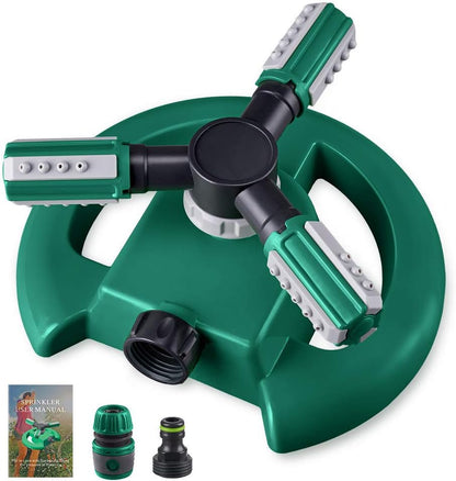Rotating Yard Sprinkler with 36 Adjustable Nozzles and 49 Foot Coverage