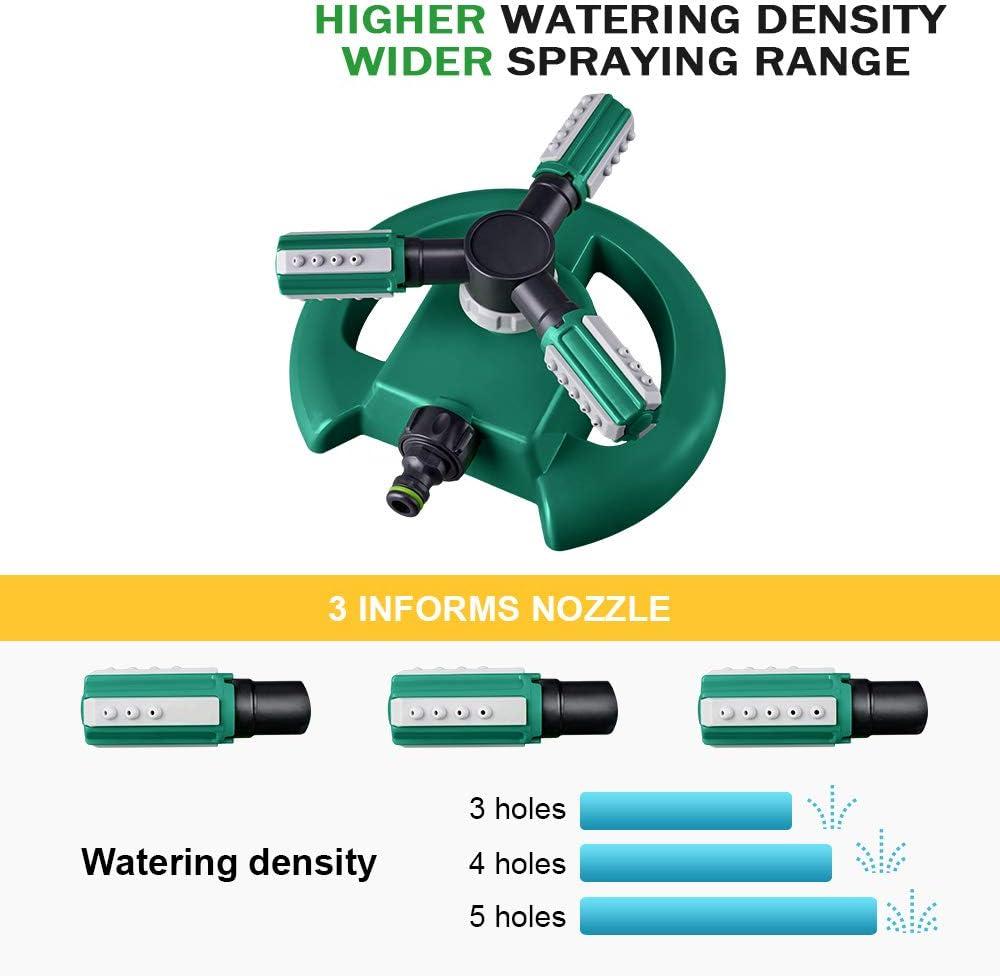 Rotating Yard Sprinkler with 36 Adjustable Nozzles and 49 Foot Coverage