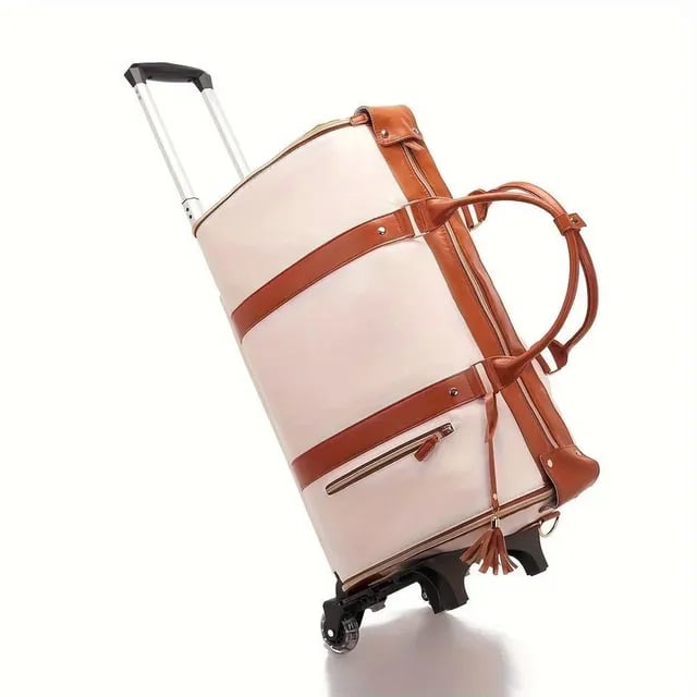 Carry On Travel Bag with Hanging Garment Zone and Shoe Compartment, 60 Liter