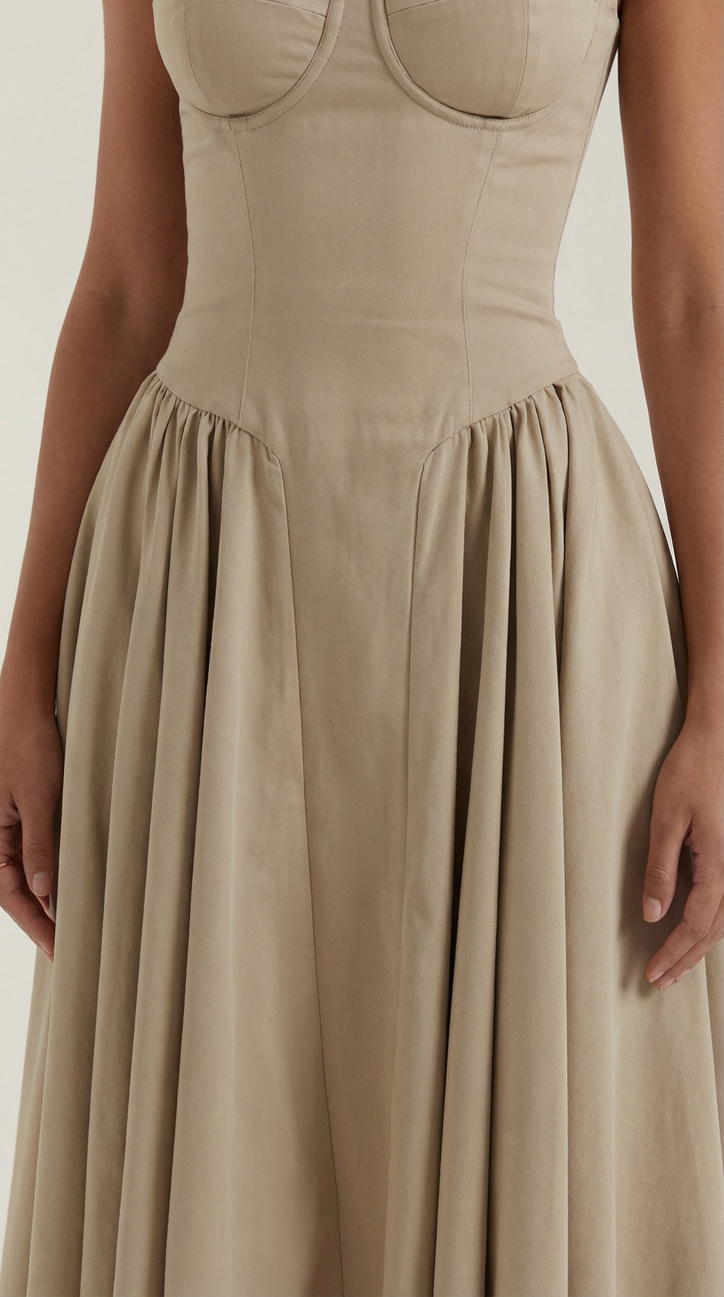 Odette Korset Midi Kjole