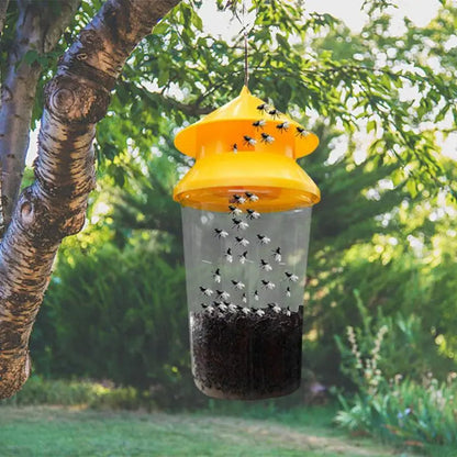 Hanging Fly Trap with Water Bait System, 2-Pack Reusable