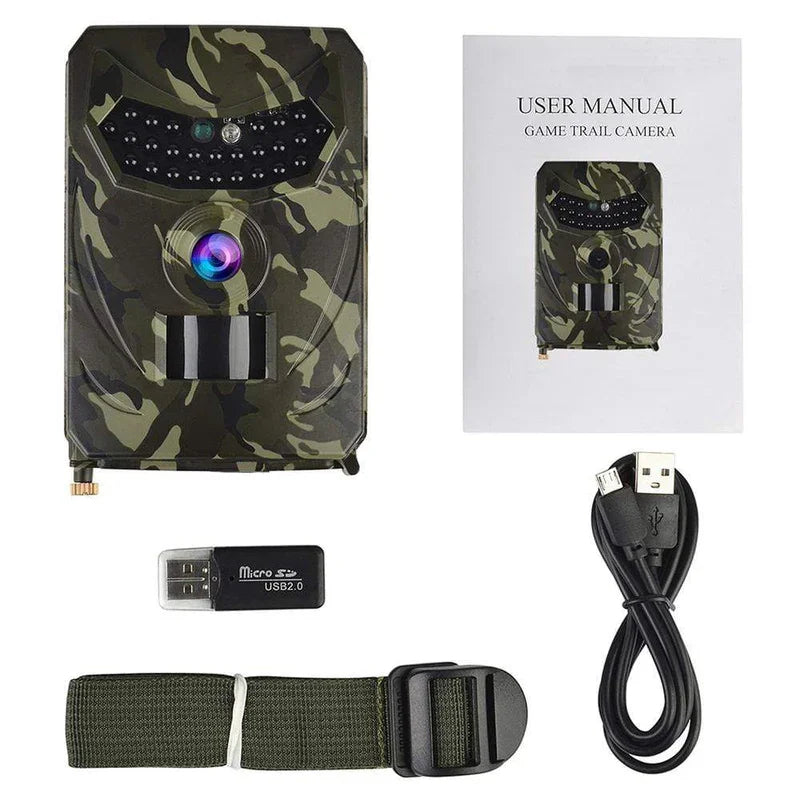 Trail Camera with 12MP Photo Capture and 26 Infrared LEDs, 49.2ft Night Vision