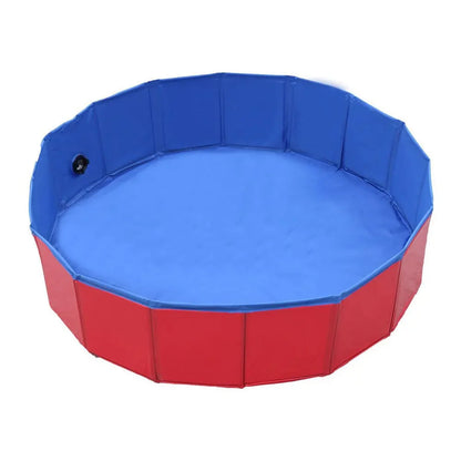 Portable Dog Bathing Pool with Composite Fabric and Quick Drain, 23.62in Diameter