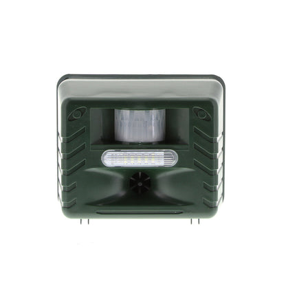 Solar Ultrasonic Bird Repeller with LED Flashing Light and 170 Degree Coverage
