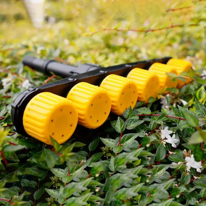 Garden Spray Nozzle with Adjustable Patterns and Trigger Lock for Hose Attachment