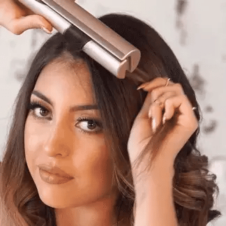 Hair Straightener and Curler with Titanium Plates and 5 Heat Settings