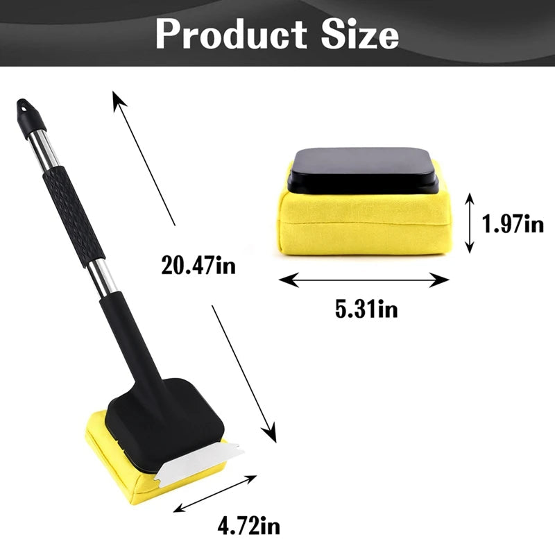 Steam Powered Grill Brush with Metal Scraper and Replaceable Cloth Head