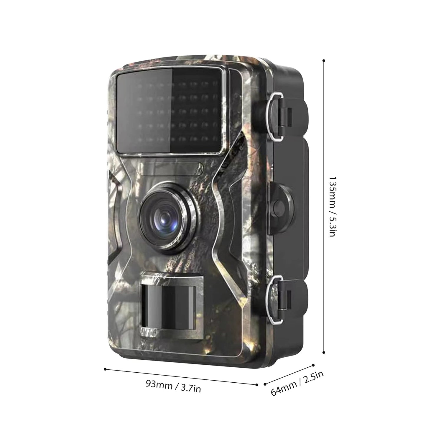 Wildlife Trail Camera with 16MP Photos and 1080P Video, Infrared Night Vision