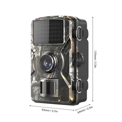 Wildlife Trail Camera with 16MP Photos and 1080P Video, Infrared Night Vision