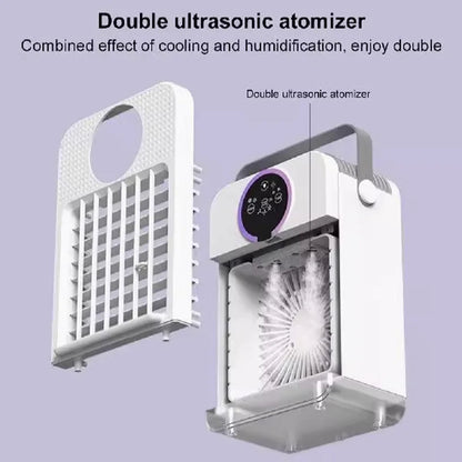 Mist Fan with Touchscreen Control and Three Speed Settings, Adjustable Angle
