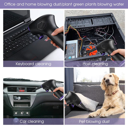 Rechargeable Air Duster with Precision Nozzles Attachments and 15000mAh Battery