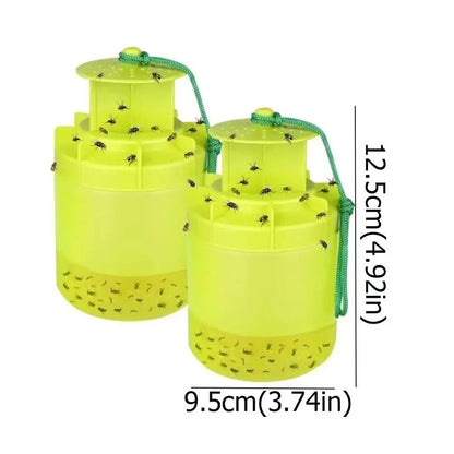 Outdoor Fly Trap with Food Based Attractant and Nylon Hanging Cord