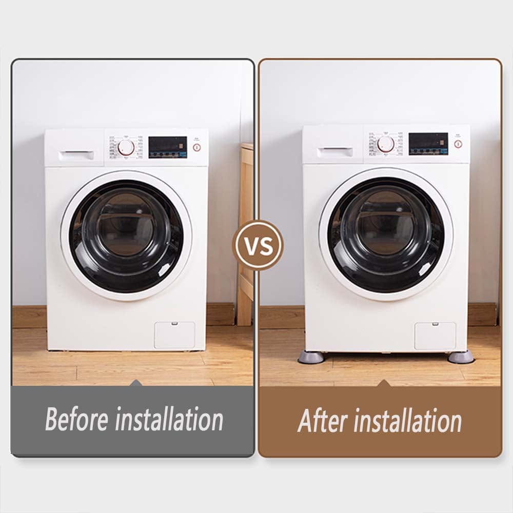Rubber Anti-Vibration Feet for Washing Machines with Universal Appliance Fit