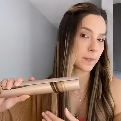 Hair Straightener and Curler with Titanium Plates and 5 Heat Settings