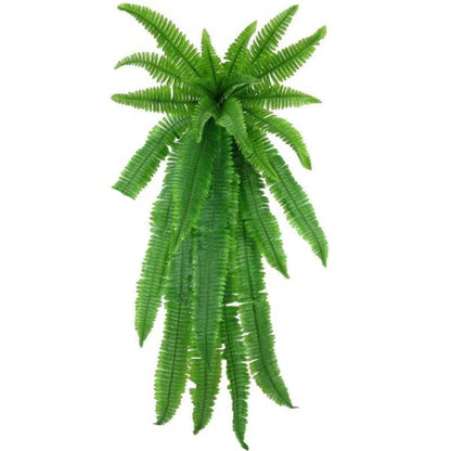 Artificial Boston Fern with 18 Flexible Branches and UV Resistant Coating, 43in Spread