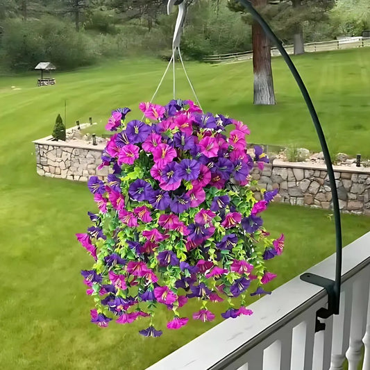 Hanging Morning Glory Vine with Sun Resistant Petals and Flexible Design, 29.52in