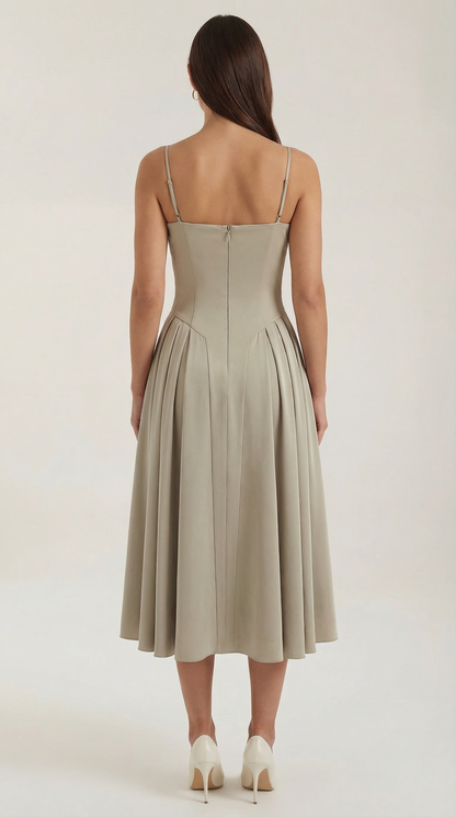 Odette Korset Midi Kjole