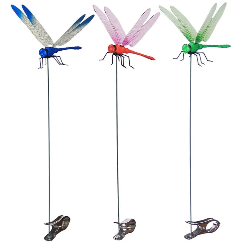 Dragonfly Clip with Metal Fastener and 3D Printed Wings for Mosquito Deterrence