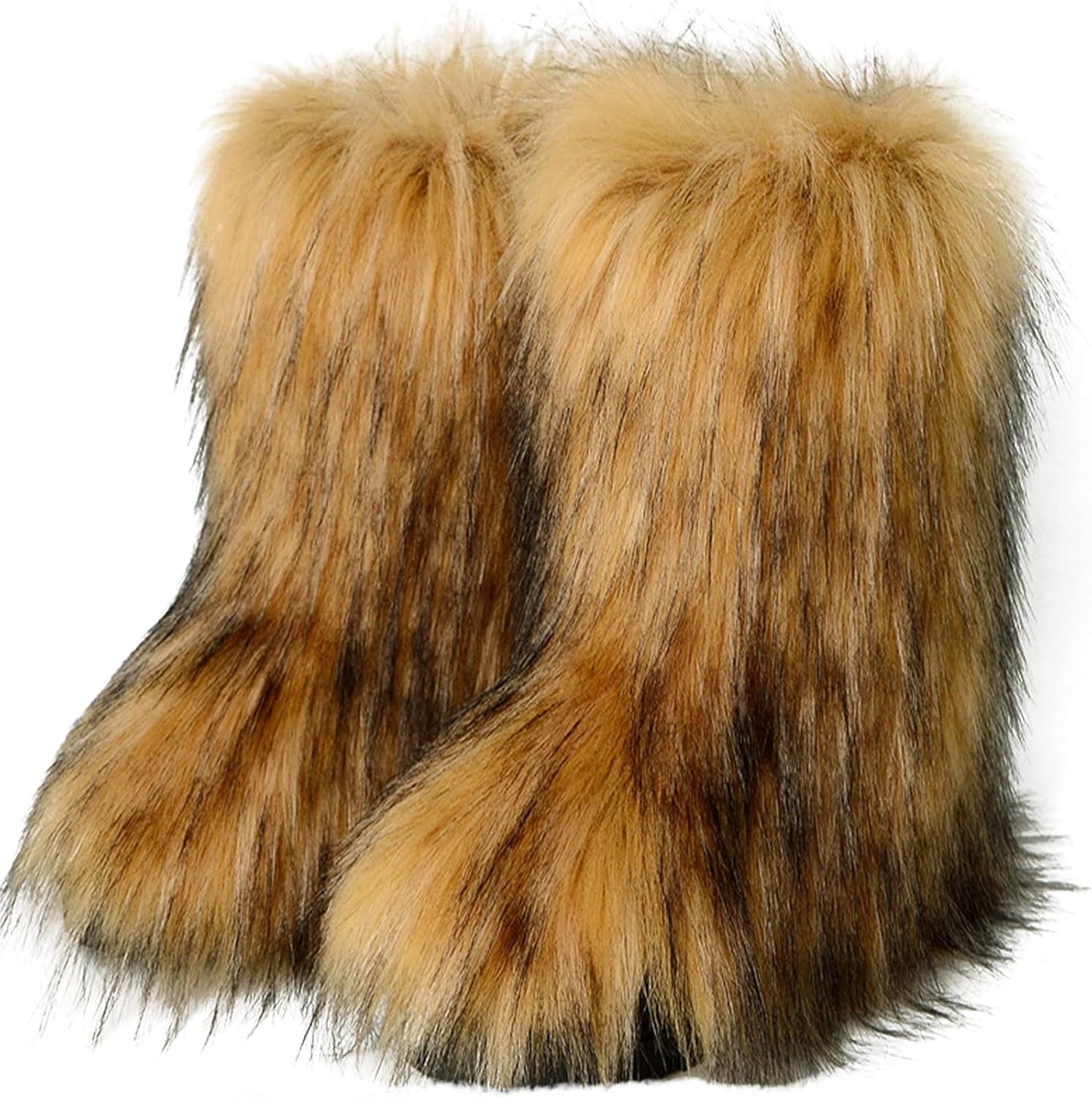 Furry Snow Boots - Knee High