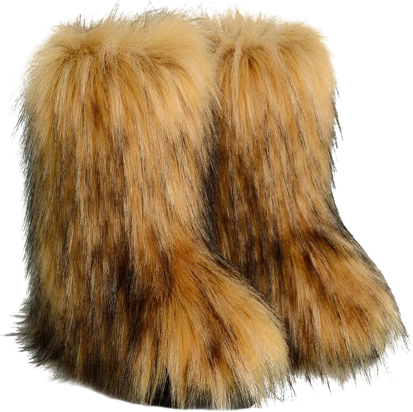 Furry Snow Boots - Knee High
