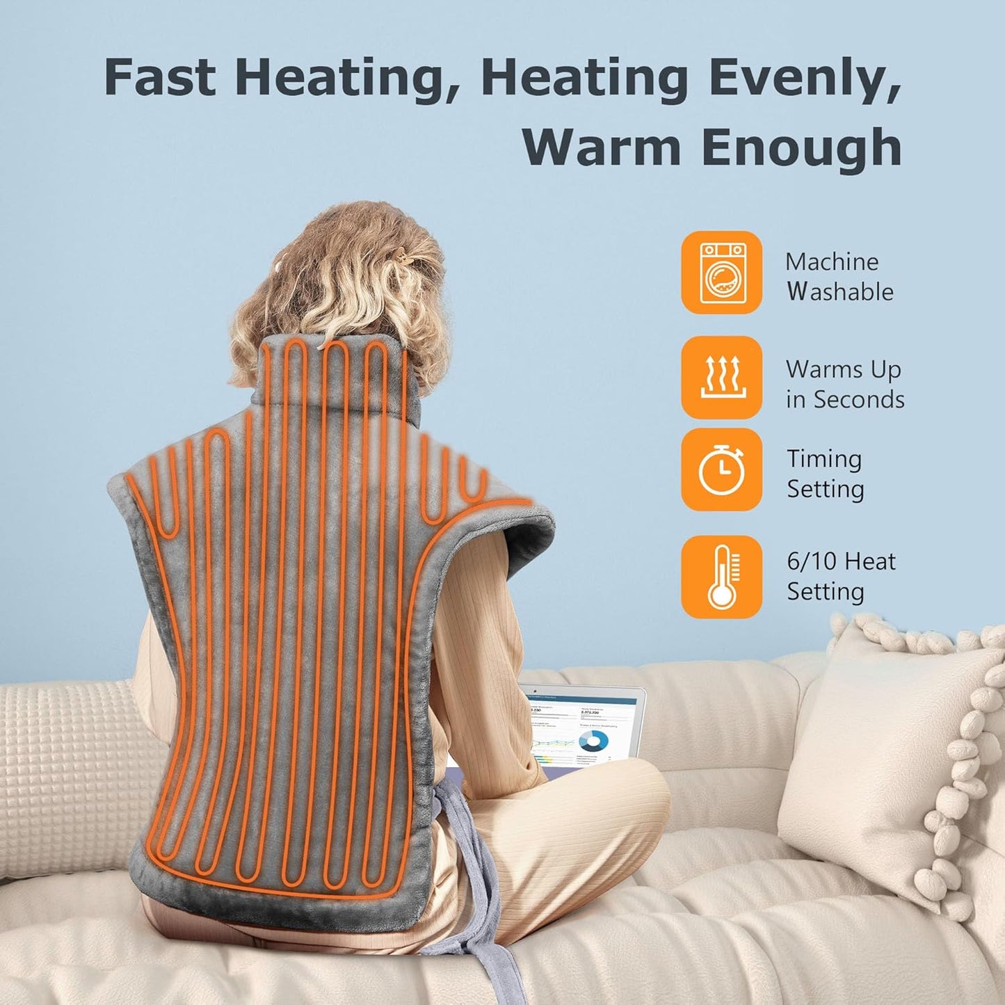 Heating Pad for Back Pain Relief