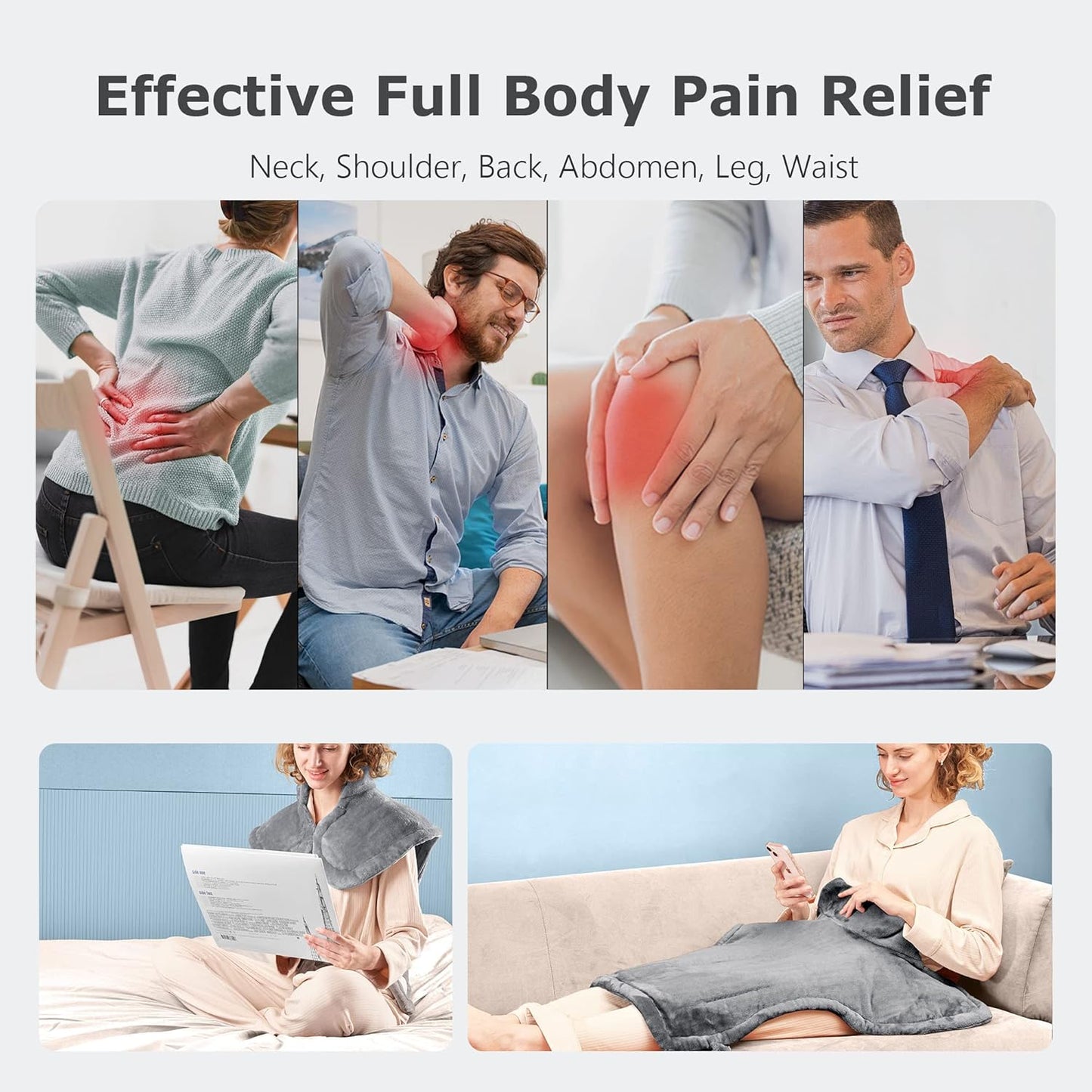Heating Pad for Back Pain Relief