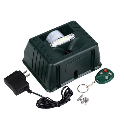Solar Ultrasonic Bird Repeller with LED Flashing Light and 170 Degree Coverage