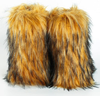 Furry Snow Boots - Knee High