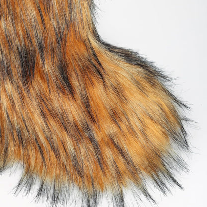 Furry Snow Boots - Knee High