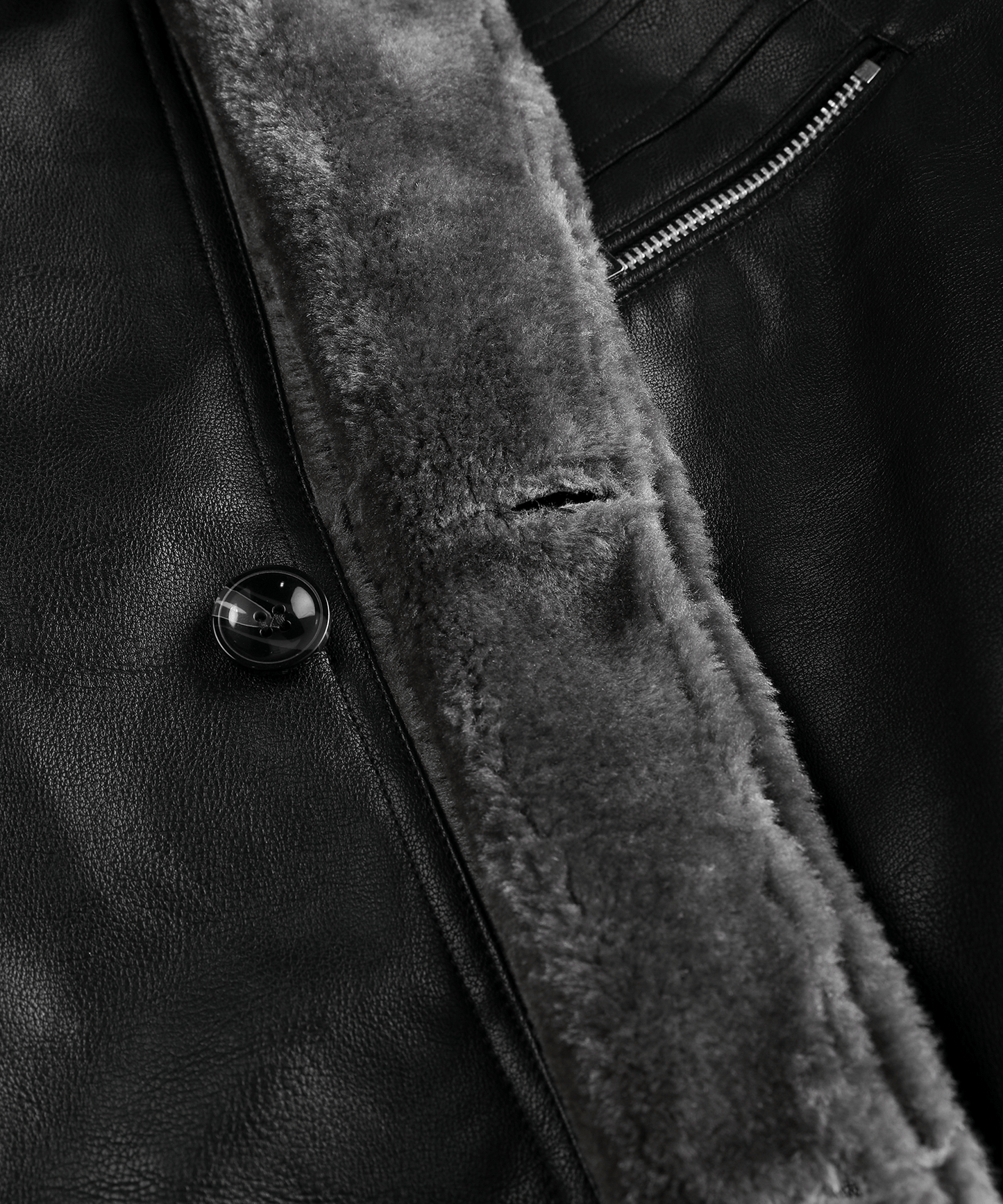 Arcticon PU Leather Winter Coat