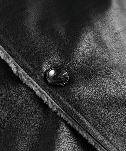 Arcticon PU Leather Winter Coat