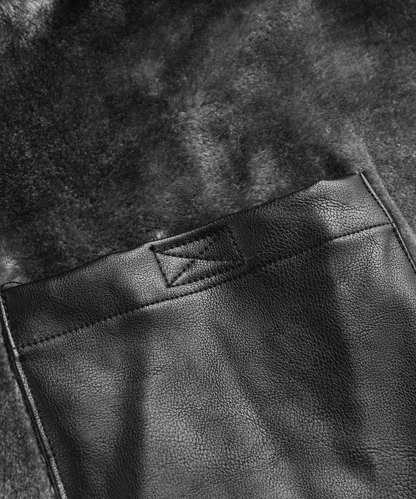 Arcticon PU Leather Winter Coat