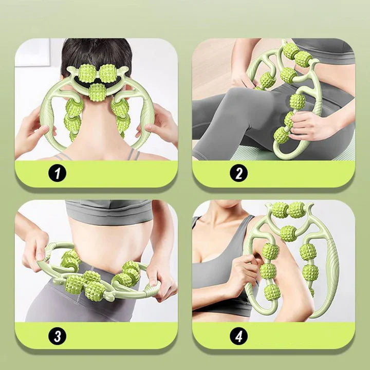 Leg Compression Massager with Twelve Massage Points and Sequential Wave Motion