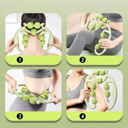 Leg Compression Massager with Twelve Massage Points and Sequential Wave Motion