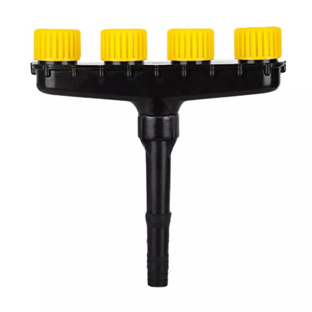 Garden Spray Nozzle with Adjustable Patterns and Trigger Lock for Hose Attachment