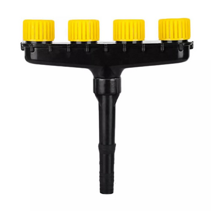 Garden Spray Nozzle with Adjustable Patterns and Trigger Lock for Hose Attachment