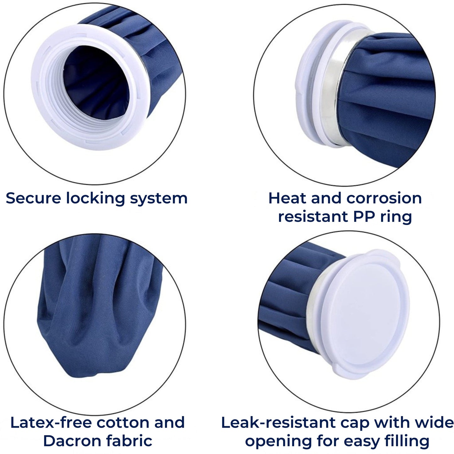 Reusable Hot and Cold Therapy Pack with Flexible Gel and Insulated Design