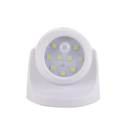 Motion Sensor LED Spotlight with 360° Rotatable Head and Battery Power