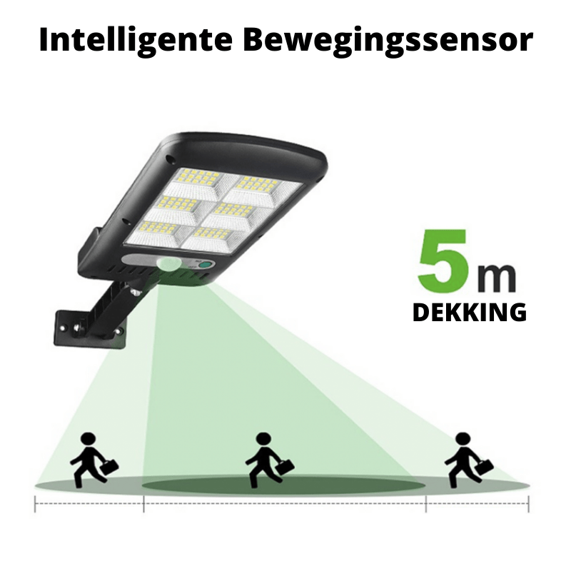 Solar Garden Light with Motion Sensor and Remote Control, 6000K Cool White