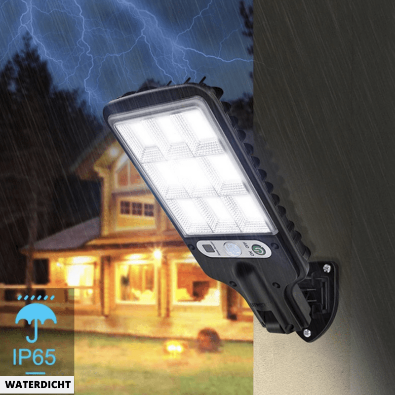 Solar Garden Light with Motion Sensor and Remote Control, 6000K Cool White