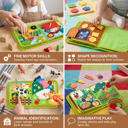 Farm Animal Story Book with Colorful Illustrations and Repetitive Language for Toddlers