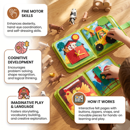 Farm Animal Story Book with Colorful Illustrations and Repetitive Language for Toddlers