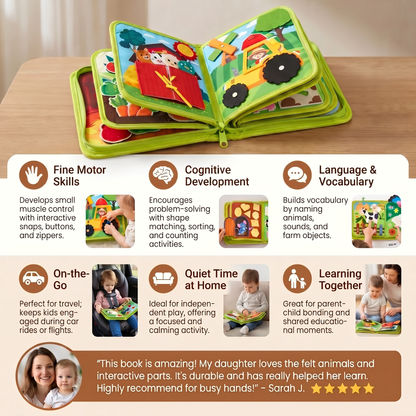 Farm Animal Story Book with Colorful Illustrations and Repetitive Language for Toddlers