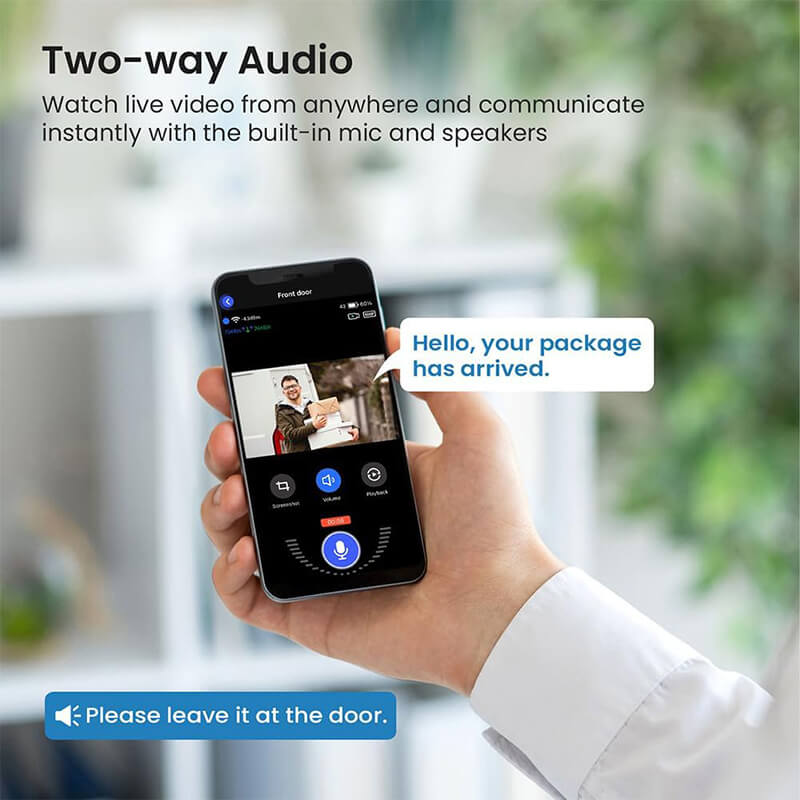 Wireless Video Doorbell Camera  1080P AI Human Detection - Detailed view