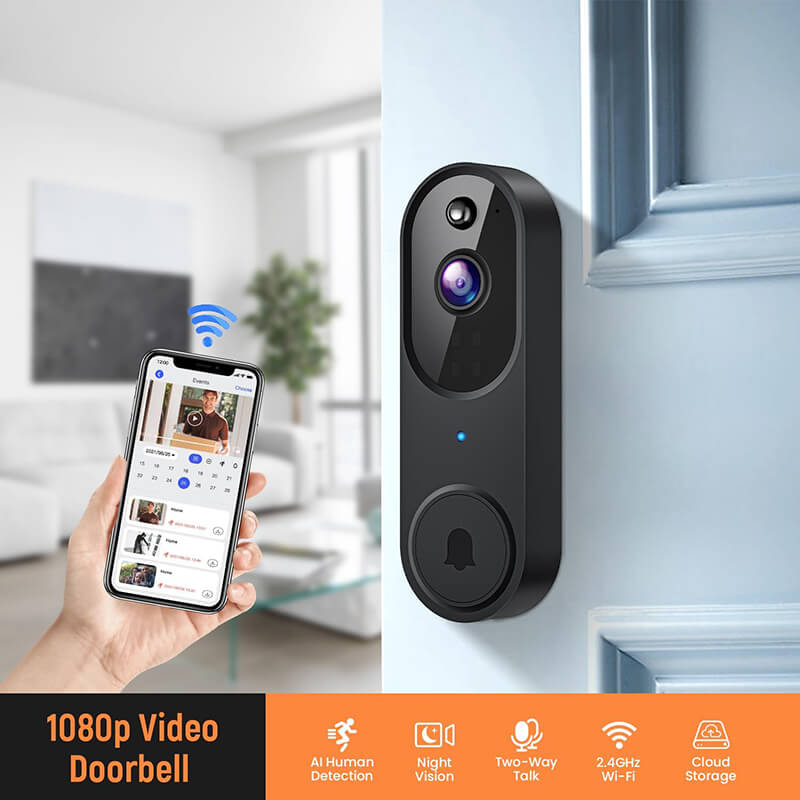 Wireless Video Doorbell Camera  1080P AI Human Detection - Product detail 5