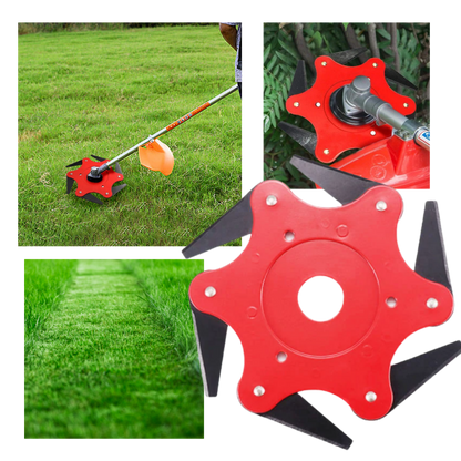 Steel Blade Trimmer Head with 360 Degree Coverage and Reinforced Construction