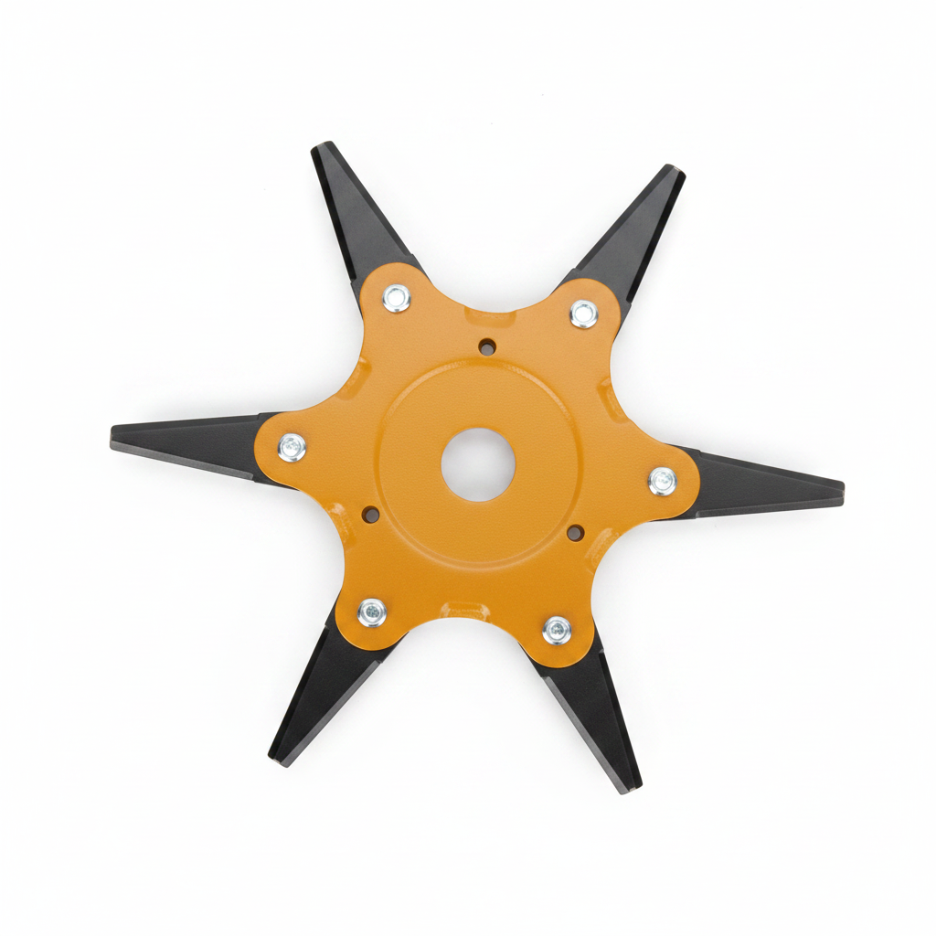Steel Blade Trimmer Head with 360 Degree Coverage and Reinforced Construction